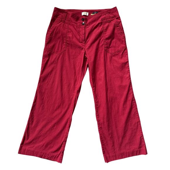 Anthropologie Maeve The Naomi Wide-Leg Flare Pants Red Size 16W - Picture 4 of 11